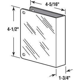 Defender Security U 9492 Door Blank Cover, 1-3/4 inch, Stainless