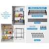 3 Tier Shelf Organizer Kitchen Shelving Bathroom Organizer Metal Wire