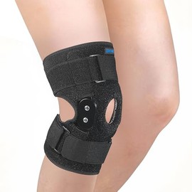 Rodillera Deportiva y Ortopédica con Estabilizadores Laterales, Soporte para Alivio del Dolor de Rodilla, Hombre y Mujer, Gym, Basketball, Fútbol,... 