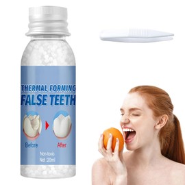 Temporary Tooth Filling,Tooth Filling Repair Kit,Tooth Repair Beads,Temporary Tooth Replacement,Moldable Tooth Repair Kit,Missing Tooth Replacement Kit,Dental Repair Kit Filling for Fake Teeth,20ml