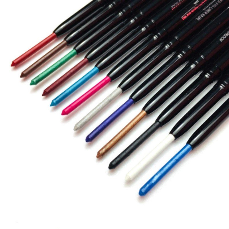 12 Kinds Of Color Eyeliner Pen, Eyebrow Pen,Eye Shadow Pencil,