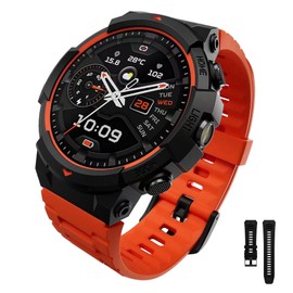 Black Shark GS3 Sport Smartwatch, 1.43" AMOLED Display, ENC Bluetooth Call, 18-Day Battery Life, 50m Water Resistance, GPS, Fitness Tracker, 120+ Sports Modes, Health Monitoring, Lava Black