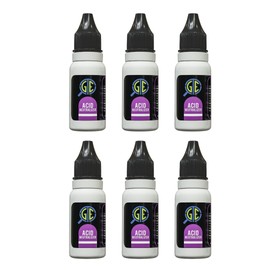 Gold Silver Platinum Jewelry Test Stone Cleaner Neutralizer Solution, 1/2 oz Bottles, Set of 6