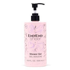 Bebe Sheer Gel Ducha Corporal Hidratante Mujeres Manzana Notas Florales Verdes Hidrata Suaviza Piel 500