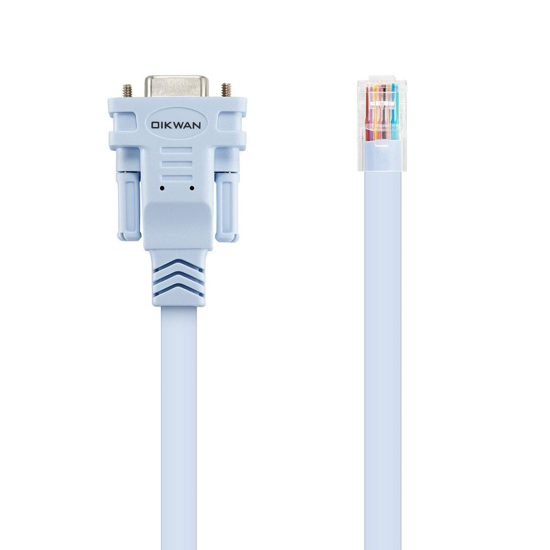 OIKWAN DB9 to RJ45 Console Cable,Compatible with Cisco Routers Switches