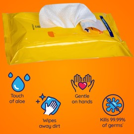 Wet Ones for Pets Antibacterial Dog Paw Wipes, Tropical Splash, 50 Count