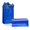 AZOWA Royal Blue Gift Bags with Tissue Paper Medium Royal