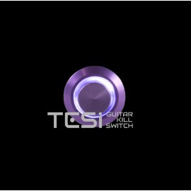 Tesi POCO 12MM LED Momentary Push Button Guitar Kill Switch Purple/White