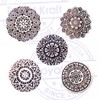 Royal Kraft Indian Designs Flowers and Mandala Wooden Stamp for