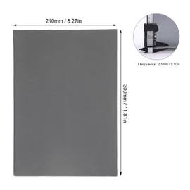 Rubber Stamp Sheet Dark Gray A4 Size Soft Rubber Carving Block Cutting Engraving Machine Crafting Projects