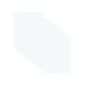 GIO-FLEX PU Heat Transfer Vinyl 10"x12"-20 Sheets White Color HTV Adhesive Vinyl Iron-On Transfer DIY Design T-Shirt Compatible with Cricut Silhouette Cameo Heat Press Machine Easy to Weed Cut