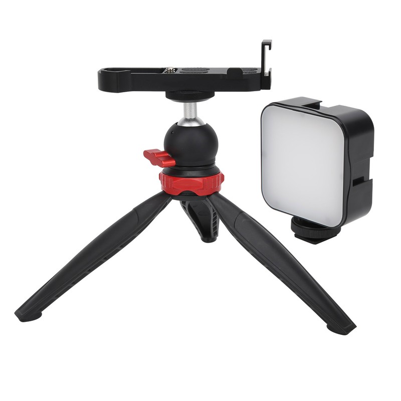 YELANGU Camera Desktop Tripod with Fill Light Mini Vlogging Kit