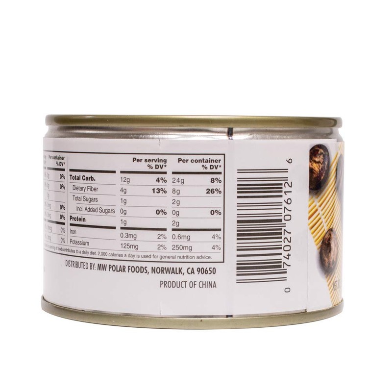 MW Polar Canned Vegetables, Water Chestnuts, Whole, 8 Ounce (Pack