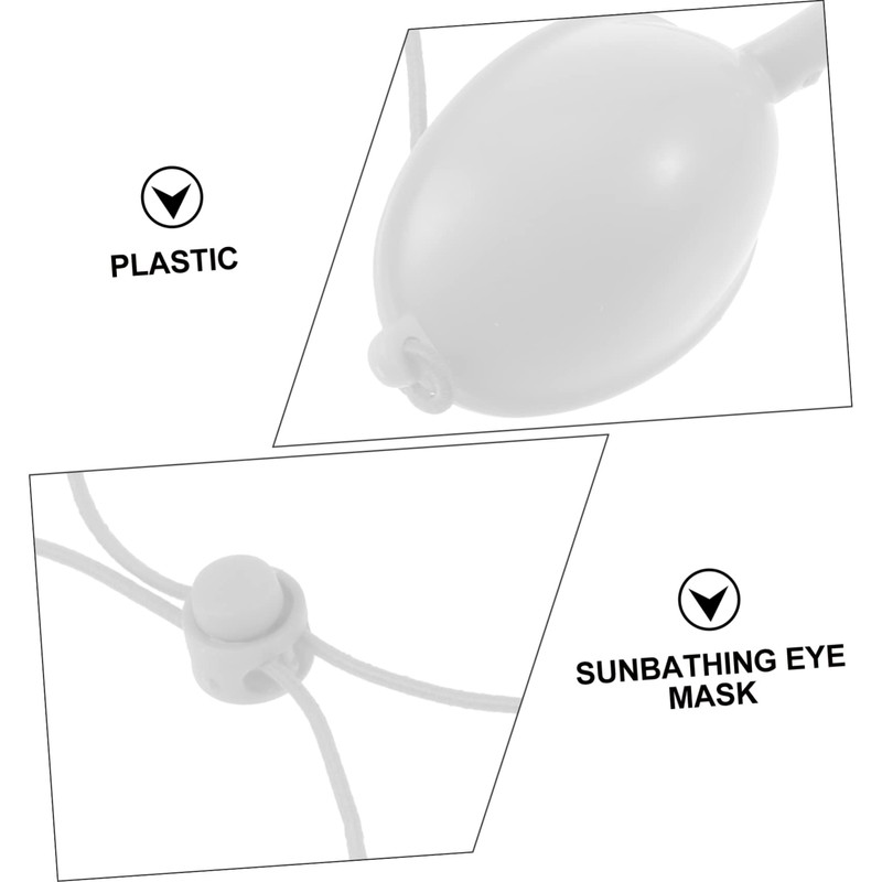 COLLBATH 1 PC Adjustable Protective Eye Patch for Sunbathing Ergonomic