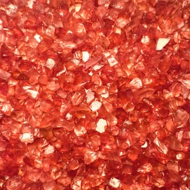 CYS EXCEL Red Crushed Glass Vase Fillers (2 LBS, Approx. 3 Cups) | Multiple Color Choices Aquarium Colored Gravel Sea Glass Pebbles | Arts & Crafts Crushed Gemstones