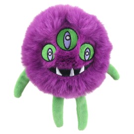 The Puppet Company Purple Micro-Monster Finger Puppet - Soft and Fuffly Plush Orbix Character for Imaginative Play, Storytelling Adventures, and Gift - 14cm