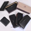 VISOUL Genuine Leather Long Wallet L017, Black and black