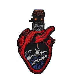 Valentines Day Classroom Exchange Gifts, Heart Embroidered Iron On Patch