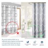 THE9SHOP Cortina De Baño Lavable 180x180cm, Impermeable, Con Ganchos