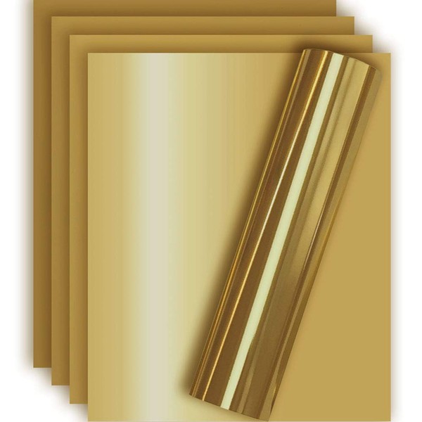 Tvinyl Warehouse Light Gold Metallic Foil HTV Heat Transfer Vinyl