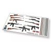 Real Sticky R/C Scale Gun Rack Sticker Sheet RC Car