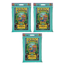 FoxFarm FX14053 Ocean Forest Plant Garden PH Adjusted 12 Quarts Potting Soil Blend Mix for Containerized Plants, 3 Pack