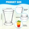 LAIAMER 6 Pcs Glass Mint Julep Cups 10 oz Clear