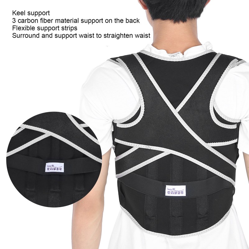 Posture Corrector Breathable Adult Back Waist Spine Support Belt Brace