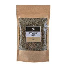 Lowhill Valley Spearmint Leaf Tea - Cut and Dried Mentha Spicata Leaves - Loose-Leaf Herbal Tea - Digestion Support & Stress Relief - Refreshing Minty Flavour - 100% Natural - 100g