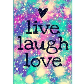 5D Diamond Painting Diamond Painting Pictures, Wowdecor Quotes Words Life Laughter Love Full Set Large DIY Diamond Painting by Numbers