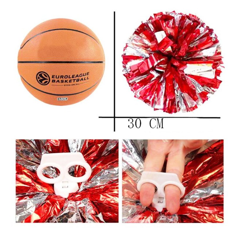 Fancy Pumpkin 1 Pair Team Sport Cheerleading Poms Match Pom