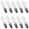 SQXBK 10PCS E10 Olive-Shaped Bulb 3W 34V 9x45MM/0.35x1.77Inch European Special