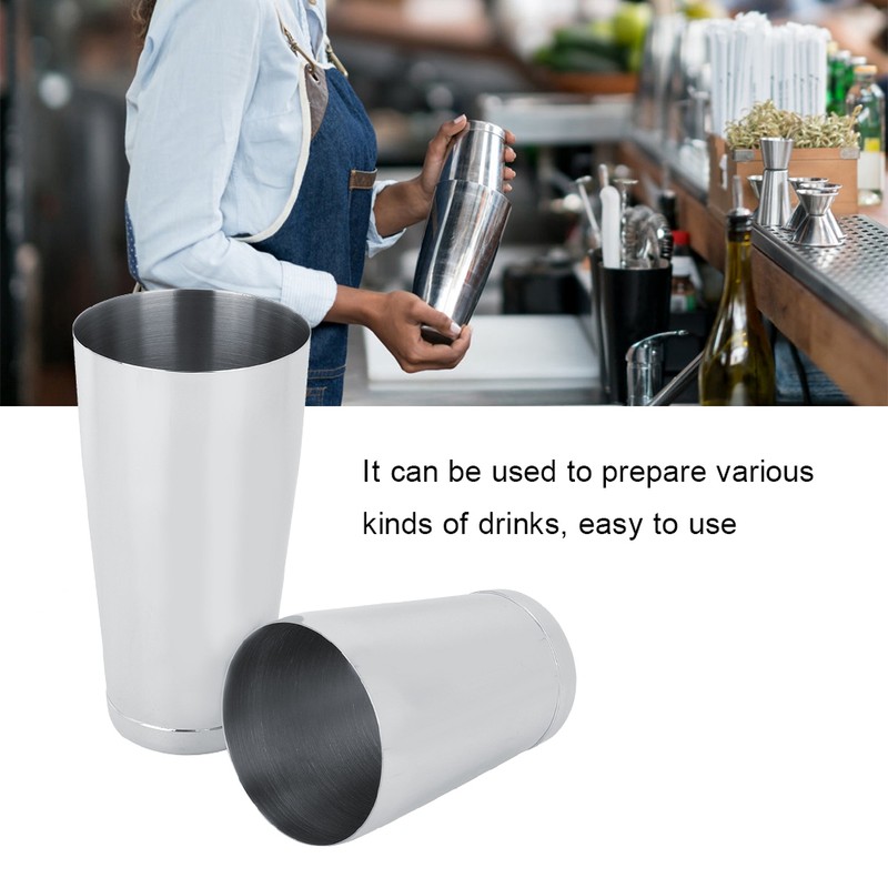 Stainless Steel Boston Cocktail Shaker Shaking Tool Bar Coffee Shop