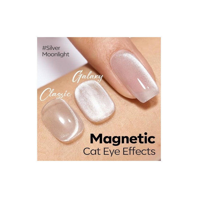 modelones- Esmalte de uñas en gel Cat Eye, 15 ml,