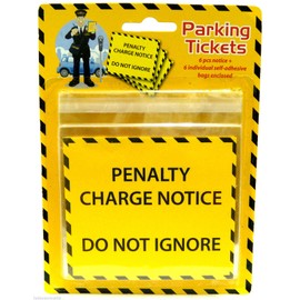 Fake Parking Ticket Good Fun Joke Penalty Charge Notice Fine Prank Novelty x 6 by Henbradnt