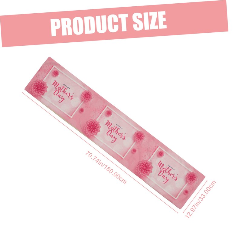 Zerodeko Mother's Day Themed Table Runner Decorative Table Cloth for
