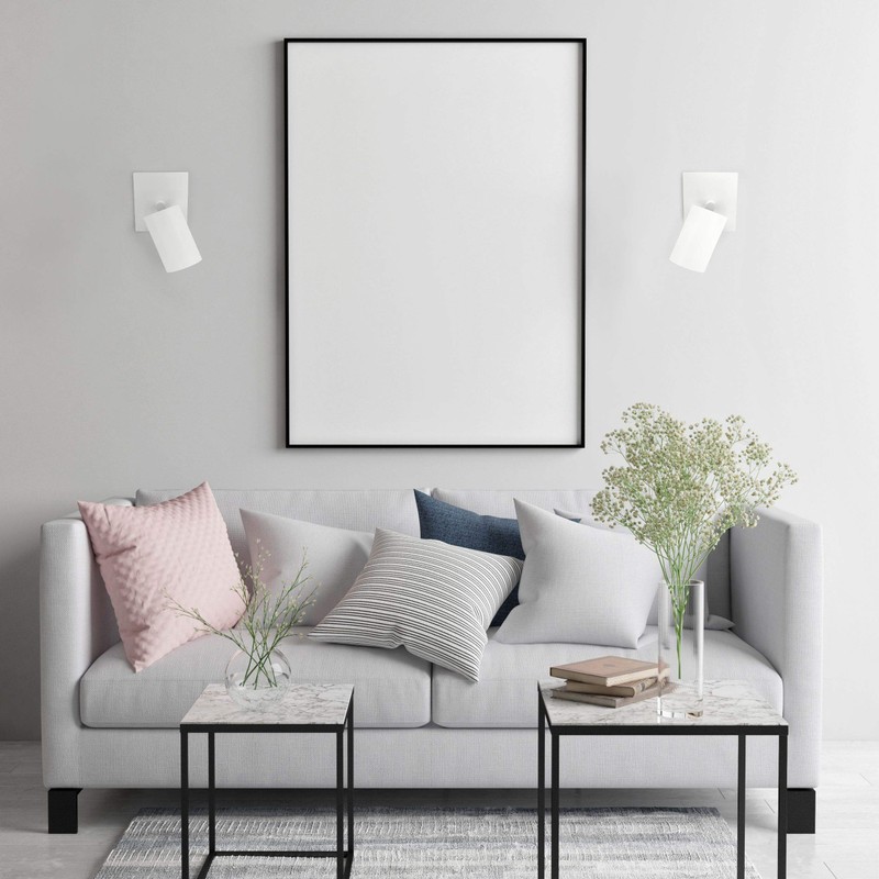 SSC-LUXon ALVO 1 Wall Spotlight Ceiling Spotlight in White and