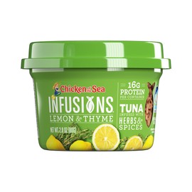 Chicken of the Sea Infusions Tuna, 2.8 Ounce Cups (Pack of 6), Wild Caught Tuna, Lemon & Thyme
