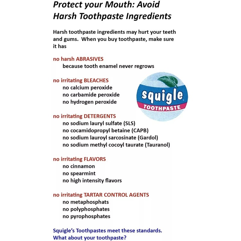 Squigle Enamel Saver Toothpaste Helps Prevent Canker Sores - 4