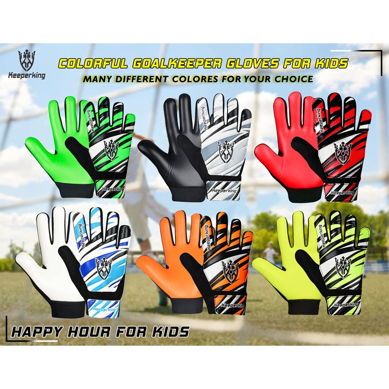 Keeperking Goalkeeper Gloves Kids Junior Football Gloves Football Player Gloves