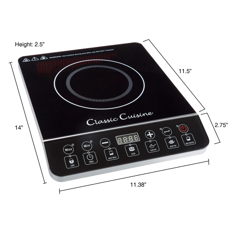 Induction Cooktop - Multifunctional 1800W Electric Stove Top - Hot
