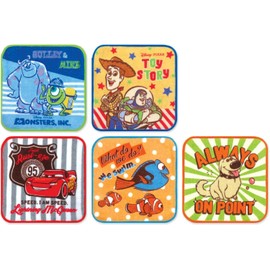 Marushin 2065041300 Mini Towels, Set of 5, Pixar Fun Friends