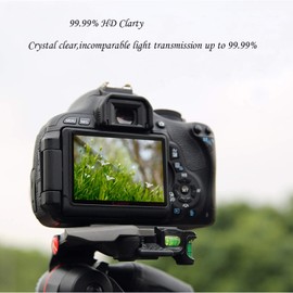 ZLMC EOS R5 Top + Screen Protector, glass screen protector for Canon R5 full-frame mirrorless camera (2 + 2 packs),0.3mm 9H hardness,scratch and bubble resistant R5 tempered glass screen protector