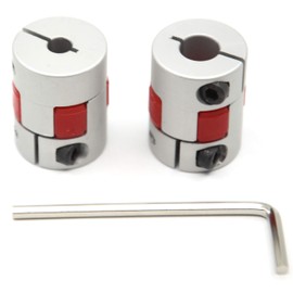 Befenybay 2PCS 5mm to 8mm Aluminium Plum Flexible Shaft Coupling D20 L25 Connector Flexible Coupler for CNC Machine and Servo Stepped Motor（5x8mm）