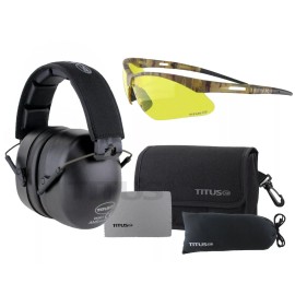 Titus 34/37 NRR EAR MUFFS HEARING NOISE PROTECTION HEADPHONES SHOOTING GUN RANGE