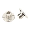 Acoplamiento de Eje de Brida, Plata 5 Piezas Conector de