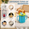 BIZOI 2PCS Elderly Spill Proof Cups, 300ml Unspillable Cup with
