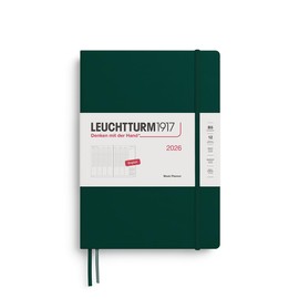 LEUCHTTURM1917 372757 Weekly Planner Composition (B5) 2026, Forest Green
