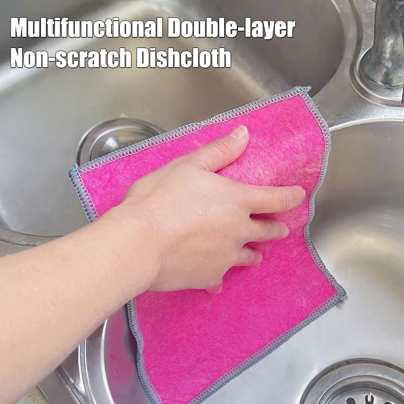 Multifunctional Non-scratch Wire Dishcloth, 10PCS Double Layer Multipurpose Wire Dishwashing