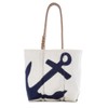 Sea Bags Recycled Sail Cloth Navy Anchor Medium Tote Travel